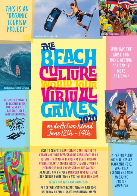 Beach Culture World Tour virtual games poster Brian Talma