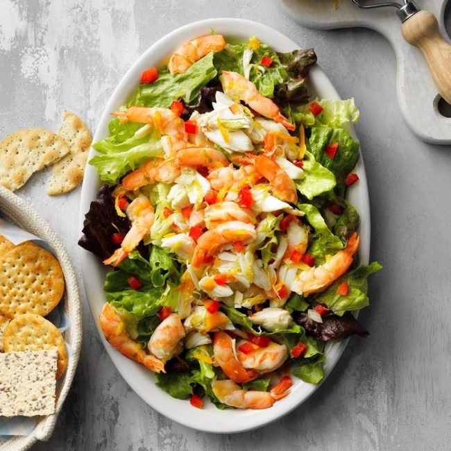 Shrimp salad SUP Fitness bodyweight