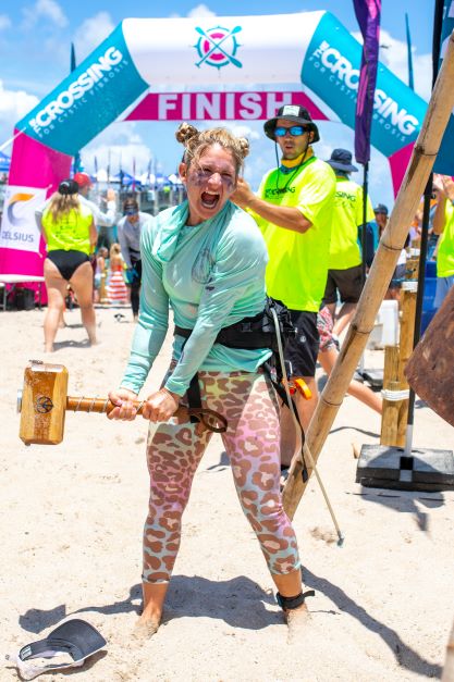 Casey Kiernan Crossing for Cystic Fibrosis water challenge