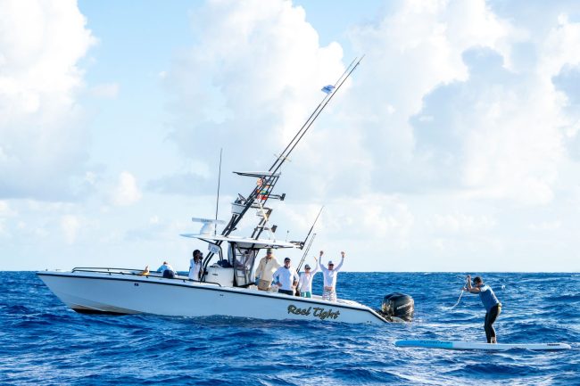 Crossing for Cystic Fibrosis boat support 3