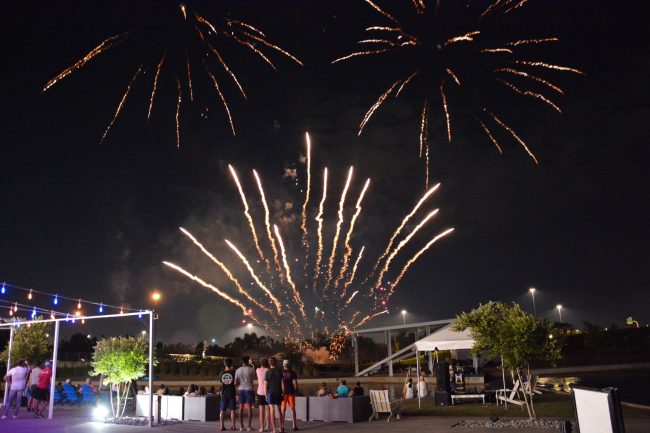 International Canoe Federation fireworks