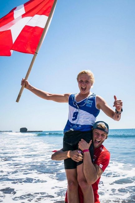 Christian Anderson Casper Steinfath ISA Junior SUP World Champion Denmark
